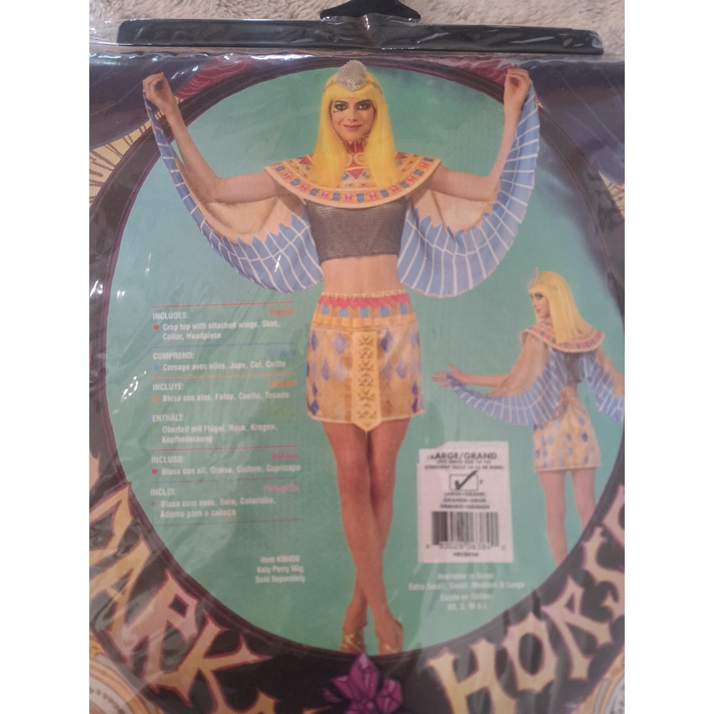 NEW Katy Perry Dark Horse Egyptianโ Costume Rubies Katy Large 14-16 Halloween